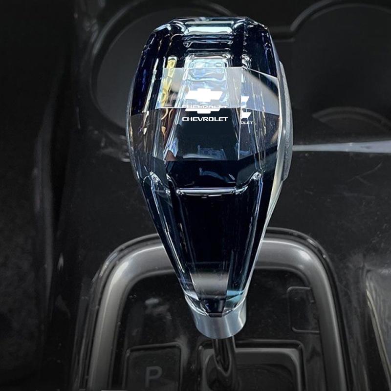 Car Crystal Gear Shift Head LED Illuminated Gear Head for Chevrolet Logo AVEO Sail SS Blazer TRAX CRUZE TRAX IMPALA SILVERADO amp456