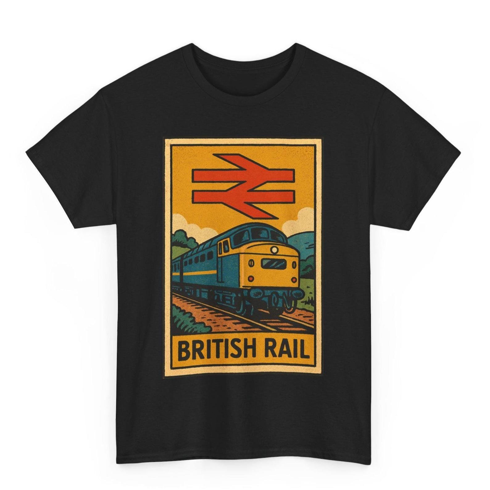 British Rail T-Shirt: Retro Comic Train Graphic Tee 3XL