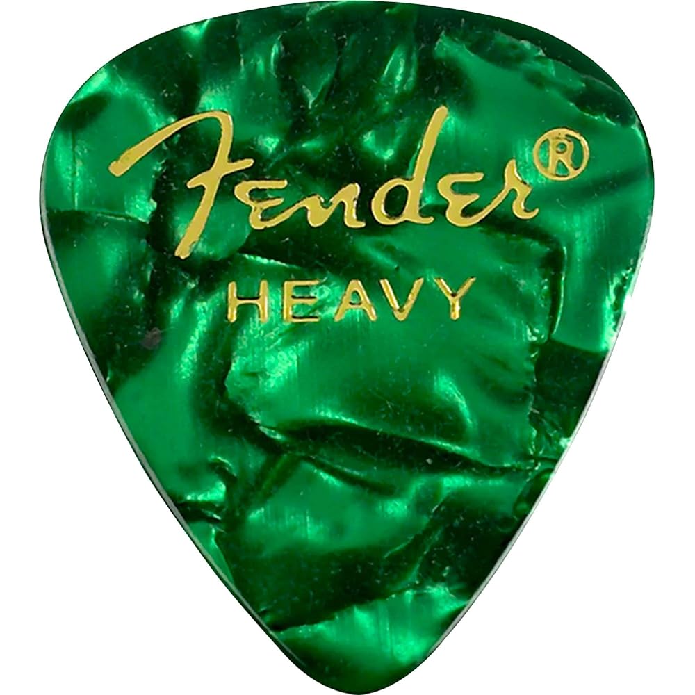 Fender Pick Green Moto, 351 Shape, Heavy (144)