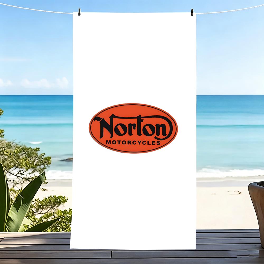 N-Norton Motorcycles-S Towel Microfiber Beach Towel, Quick-Dry, Sand-Free, Ultra-Fine Fiber, Super Soft.