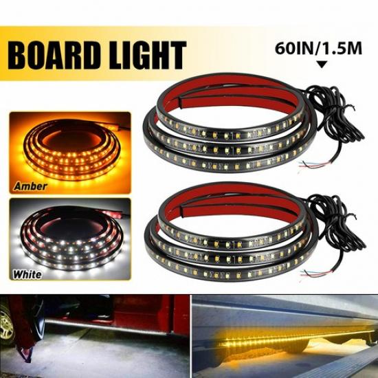 

2X 60 /70 LED Board Running Side Step Strip Light Sequential Turn Signal Lamp 60inch