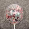 12" Transparent Sequin Balloon with Confetti - Colored Balloon for Christmas Party Decor