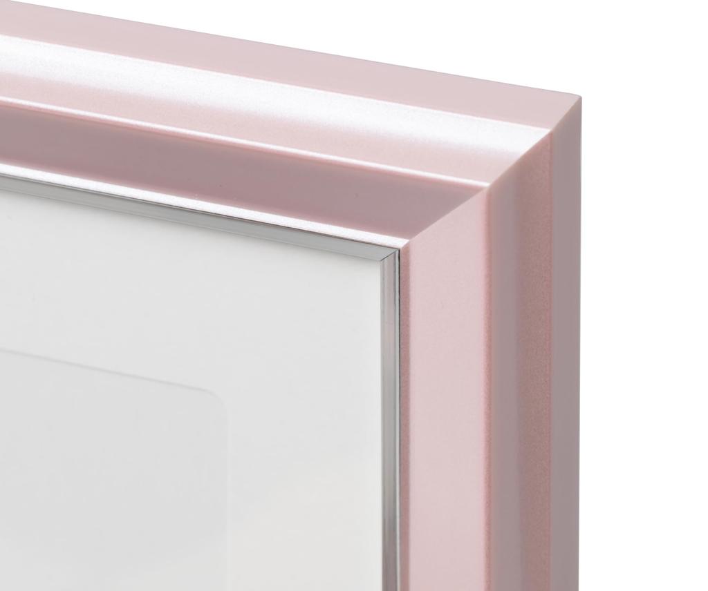 KENKO Marco de fotos a color, 2L, rosa, con soporte de resina PS-JIR-2L-PK