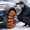 Snow Tire Straps 10 Pieces Adjustable Anti-Skid Car Grips Tire Straps for Snow for Auto Automotive Van Vehicle RV Truck SUV