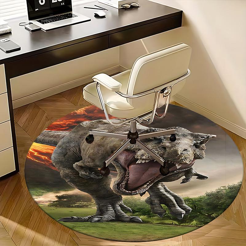 Tyrannosaurus Rex Office Carpet Chair Mats, Dinosaur Decor for Home Office, Living Room, Bedroom, Gift Idea1118028a