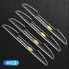 LXN1   4PCS Car Door Transparent Anti collision Protector Bar Stickers For Chevrolet Cruze Aveo Captiva Lacetti Accessories Car Styling