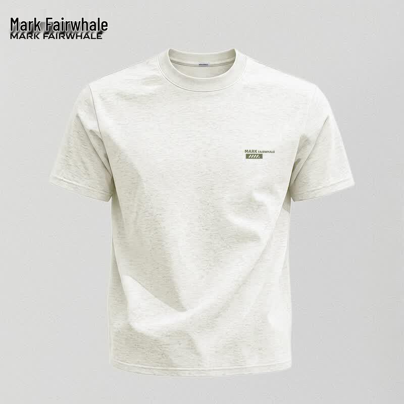 Mark Huafei Men s Pure Cotton Loose Fit Printed T-Shirt M