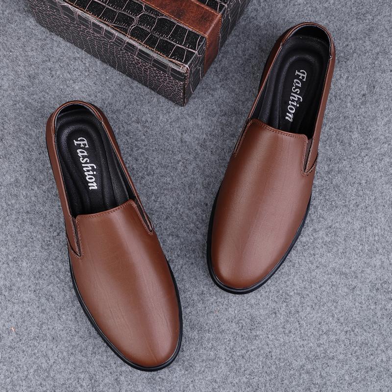 Fashion Luxury Brand Men Genuine Leather Casual Shoes Elegantes Business Office Loafers Man Driving Moccasins Comfortable Slip on Flats