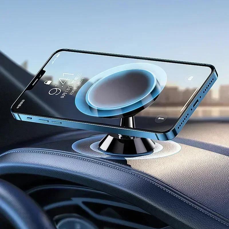 Rotatable 360 Cell Phone Stand GPS All Mobile Phone Adaptations Support for IPhone Huawei Magnetic Car Phone Holder Magnet Mount