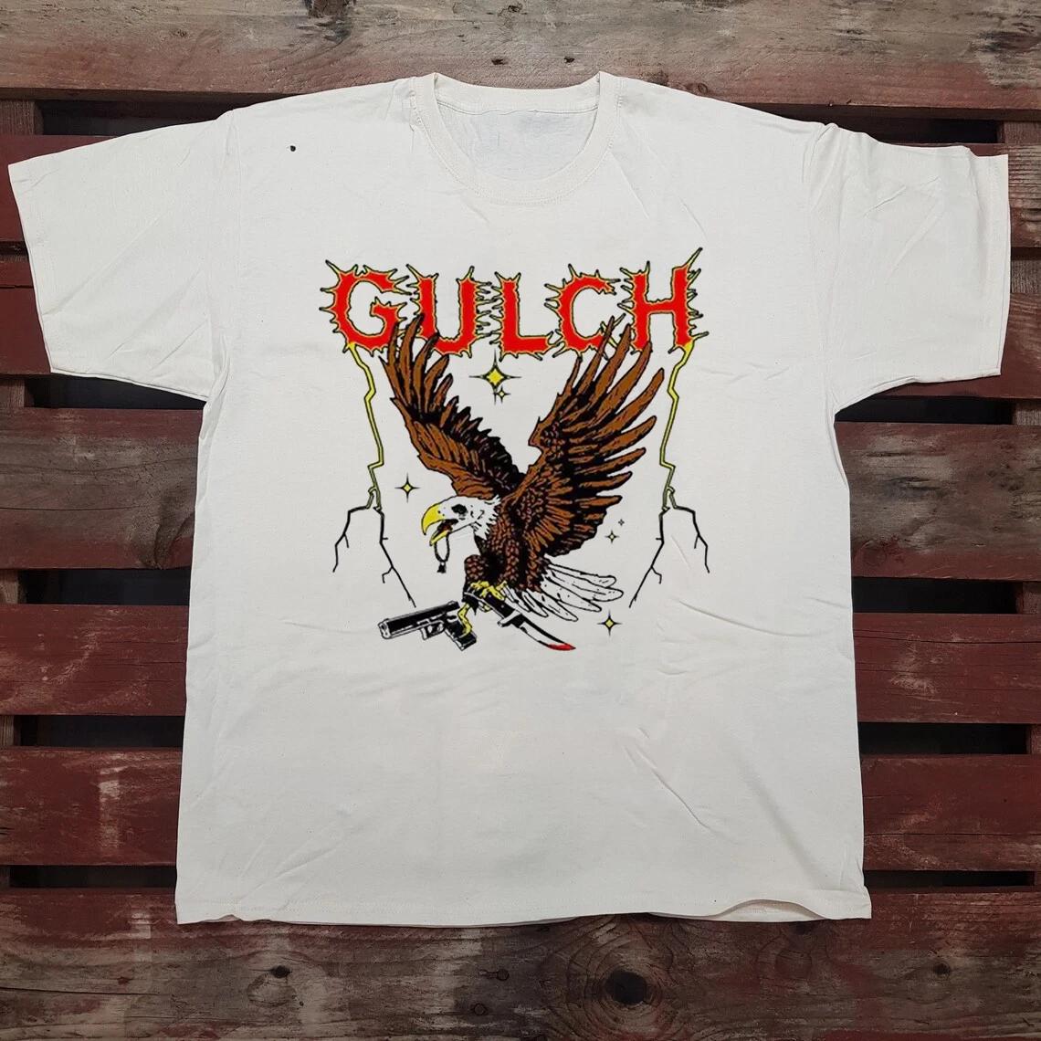 Gulch Band White Short Sleeve T Shirt Full Size S-5XL XS