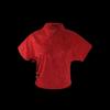 HECO New Chinese Style Jacquard Pleated V-Neck Blouse