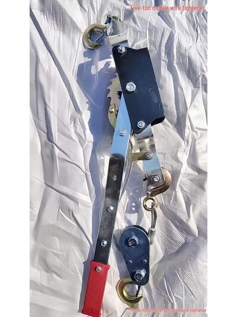 Hand-Operated Wire Rope Double Hook Tightener 1-4T