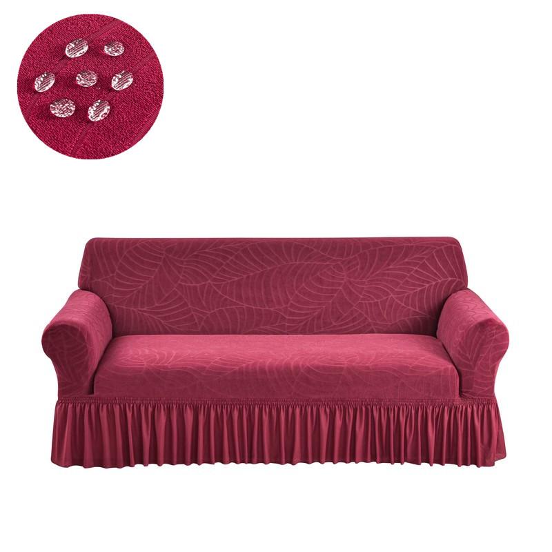 Водонепроницаемые эластичные чехлы-юбки для дивана, дышащие чехлы для дивана, регулируемые эластичные чехлы для гостиной, отеля, 1 шт. 1 seater(90-140cm)