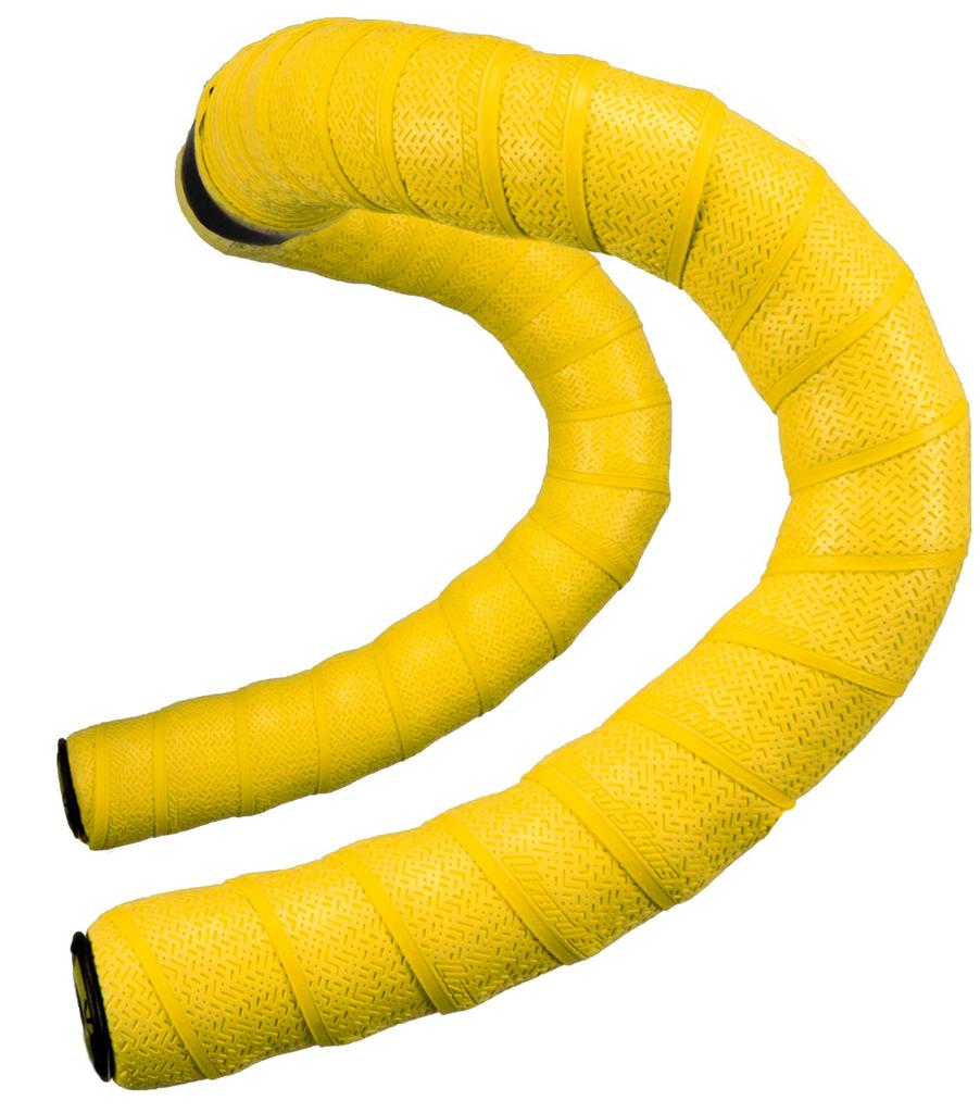 Lizard Skins DSP Bar Tape V2 Bicycle Handlebar Tape, 2.5mm Thick, with Screw-in Bar End Plugs, Viper Yellow