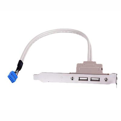 Dvojitý USB 2.0 zadný panel s rozširujúcim káblom PCI pre stolný základný dosku
