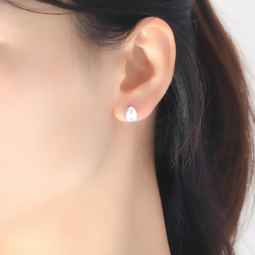 ESTELLE [Official] Women's Earrings, 10K White Gold, 0202-3404-0019-0000