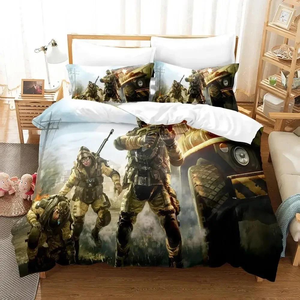 3d Anime Game Warface Breakout Bedding Set Printed Bed Set With Pillowcase Duvet Cover Soft Single Double Queen Super King Size