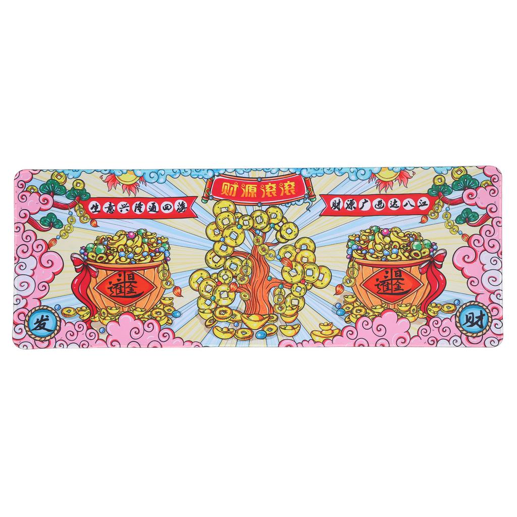 Großes Mauspad Gummi Gaming-Mauspad Waschbare Tastatur Schreibtischunterlage für Büro Zuhause 300 x 800 x 3mm Geldscheine