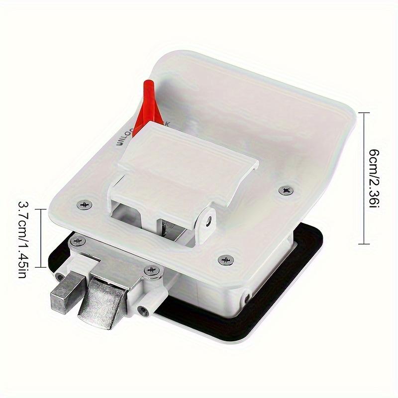 RV Entrance Door Lock Upgraded Black and White RV Door Lock Double Opening Safe and Practical RV Door Lock Easy To Install