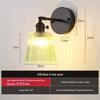 Nordic Amber Glass Wall Lamp - Green Retro Style for Restaurant, Coffee Shop, or Bedside