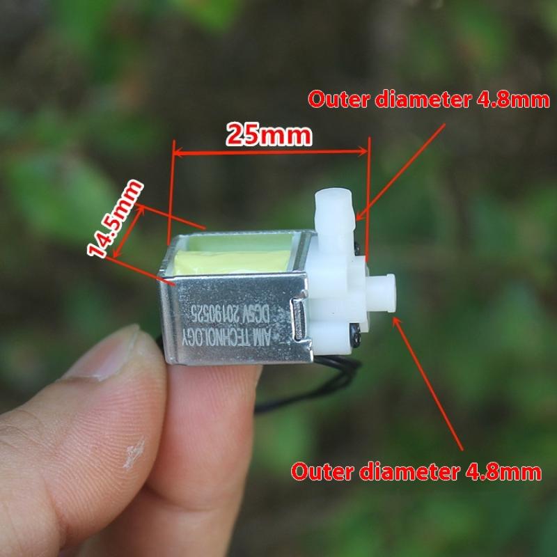 1 Piece Diy Normally Closed Micro Control Watering Electromagnetic Valve Dc5V Mini 2-Position Water Valve Solenoid Valve