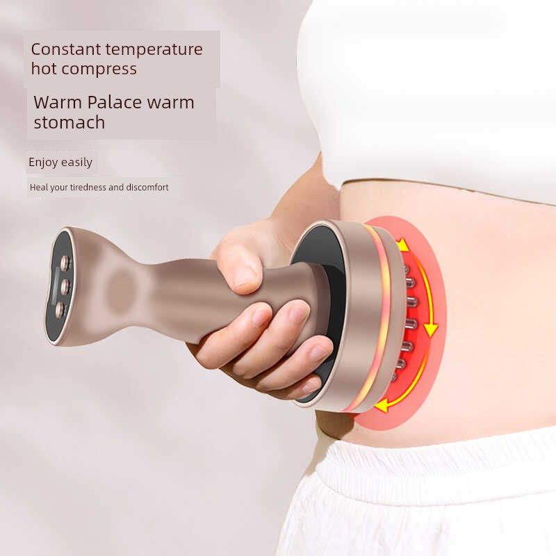 Electric Meridian Dredging Massage Brush Five Elements Meridian Brush For Home Gua Sha Scraping Massager Back Leg Massage Vibration Heating