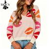 Women's Fashion Casual Fall Winter Long Sleeve V-Neck Sweaters