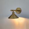 Handcrafted Cone‑Shade Brass Wall Sconce – Modern Minimal Light