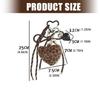 Heart Braided Keychain Bag Charms Purse Handbag Bag Accessories Backpack Pendant Charm Car Keychain Hanging Ornaments