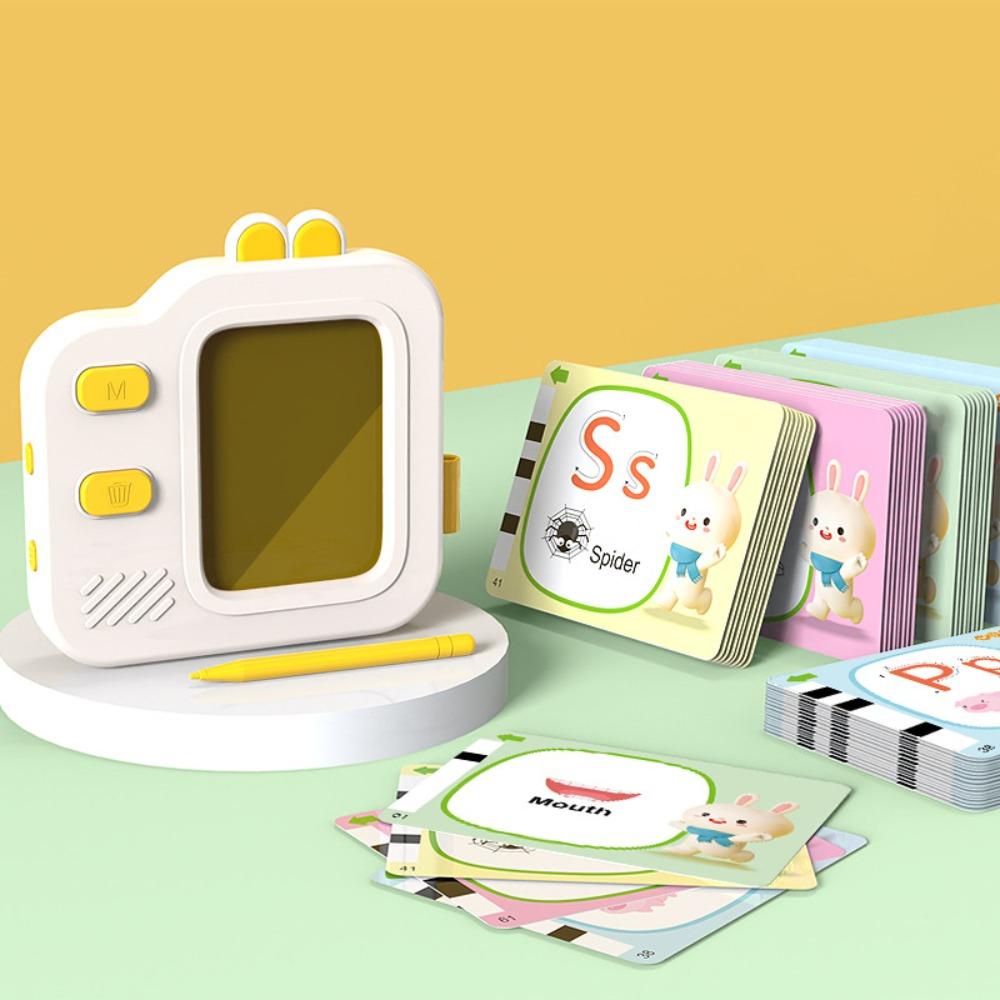 Plastics Kids Learning Machine with Sound Talking Flash Cards Education Toy  Preschoolers