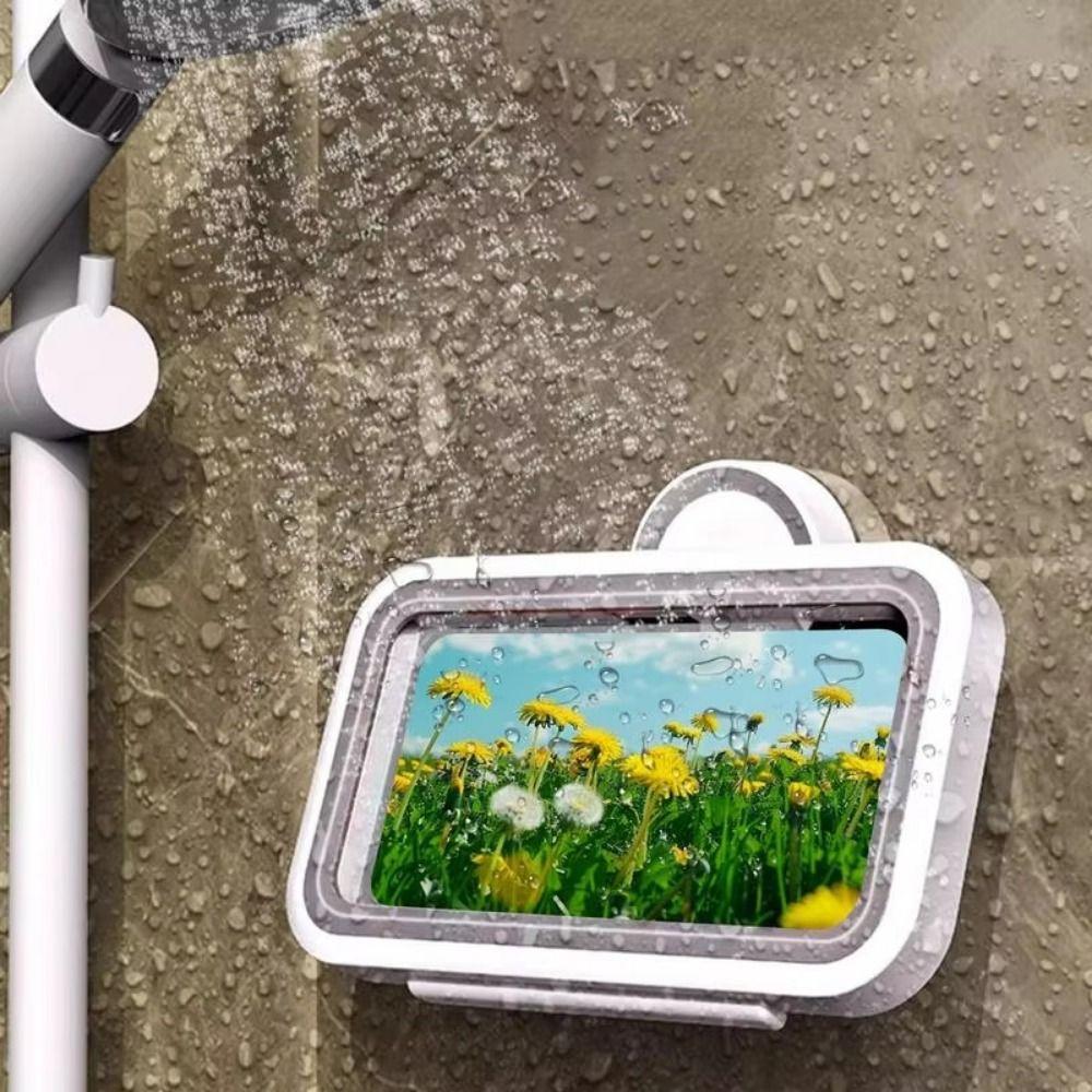 Adjustable Waterproof  Phone Mount Stand Rotatable Shower Phone Bracket  Bathroom Use