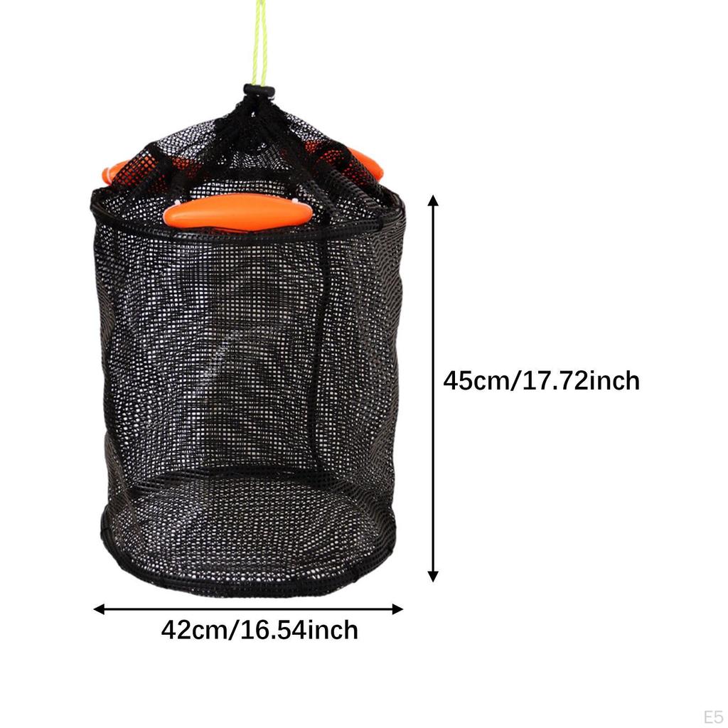 Fishing Basket Cage Foldable Supplies Tackle Holder Accessories Netting Storage Net for