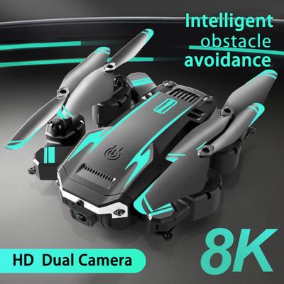Obstacle Avoidance Drone 8k High-Definition Aerial Photography Dual Camera Four-Axis Folding Aircraft G6 Remote Control Aircraft Toy