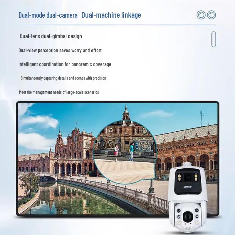 Dahua 2MP Outdoor Panoramic PTZ Security Camera CN Plug (adapter Included)