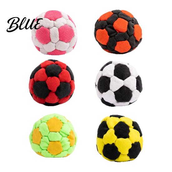 Soft Durable Sandbags 6Pcs Knitted Footbag Sack Handmade Crochet Juggling Balls for Beginners Vibrant Pattern Yarn Outdoor Play Colorful Gift Teens