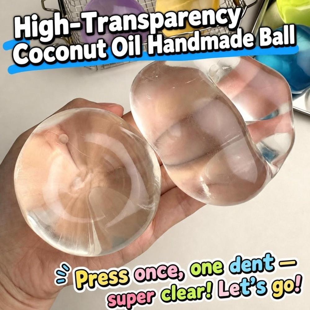 Petrolatum Material Coconut Oil Round Stress Ball Soft Slow Rebound Pinch Toy  For Kids Adults