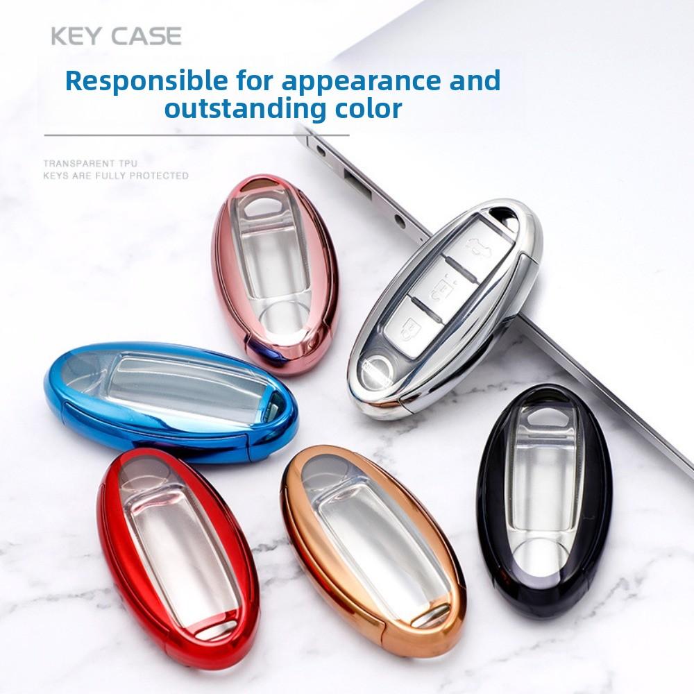 Car Key Case Cover for Nissan X-Trail Qashqai Teana Altima Key Fob Protector Shell Holder