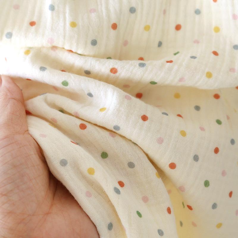 2026 Women's Spring New Pajama Set 100% Cotton Crepe Soft Collar Long Sleeve Two Piece Loose Home Clothes Sleepwear Ladies