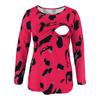 Women Mom Pregnant  Baby Maternity Leopard Print Tops Blouse Clothes