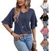 Fashionable And Sexy Women's Double Layer Ruffle Hem Short Sleeve T-Shirt