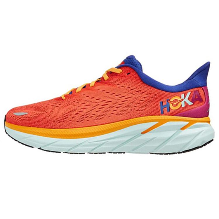 

HOKA ONE ONE Clifton 8 Fiesta Orange Purple 1119393-FBLN 44