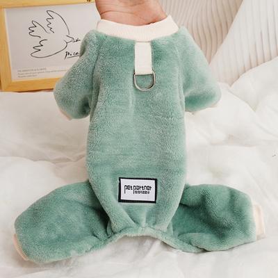 Winter Flannel Overalls for Dogs Cozy Pajama Clothes for Small Dogs Chihuahua Apparels Yorkshire Terrier Clothing 2025 New Korea