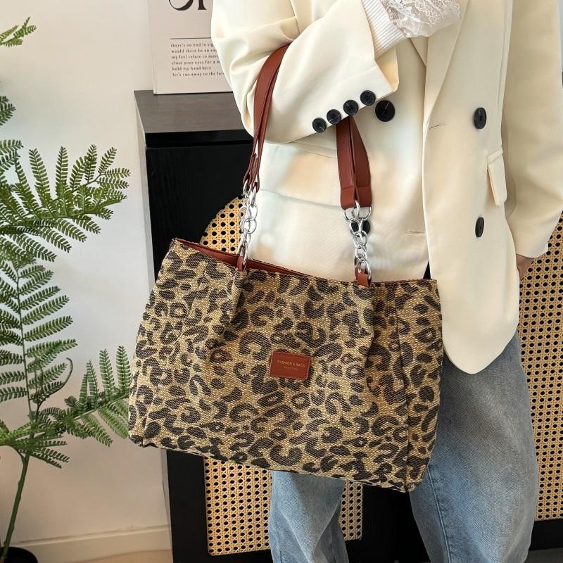 Leopard Print Shoulder Bag Women's Leopard Print Tote Bag