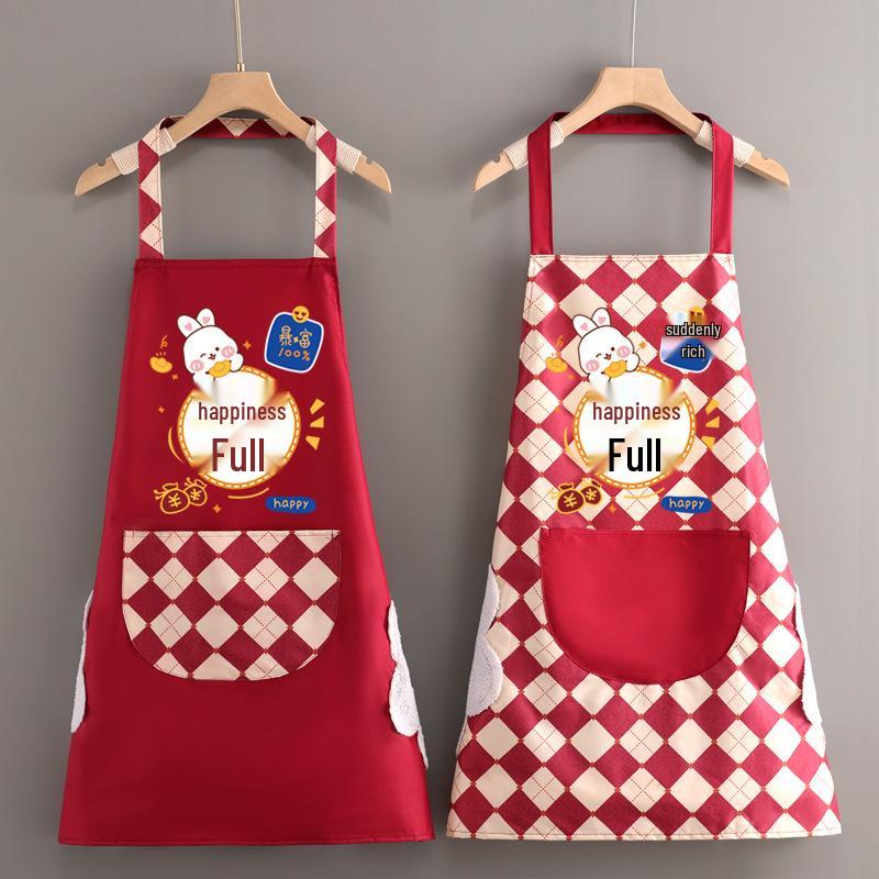 Women's Fashion Waterproof Apron - Oil-Proof, Stylish Waist for Cooking and Catering