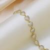 Love Peach Heart Butterfly Moon Star Bracelet Bracelet Women'S Copper Gold-Plated Zirconium Jewelry