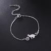 Cat and Ball Charm Bracelet for Women Stainless Steel Cute Animal Kitten Hand Bracelets Jewelry Birthday Gift
