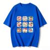 Crayon Shinchan Süßes Cartoon T-Shirt Partnerkleidung Familien-Matching-T-Shirt Sommerlich Lässig Kurzarm Baumwoll-Oberteil Mode Streetwear