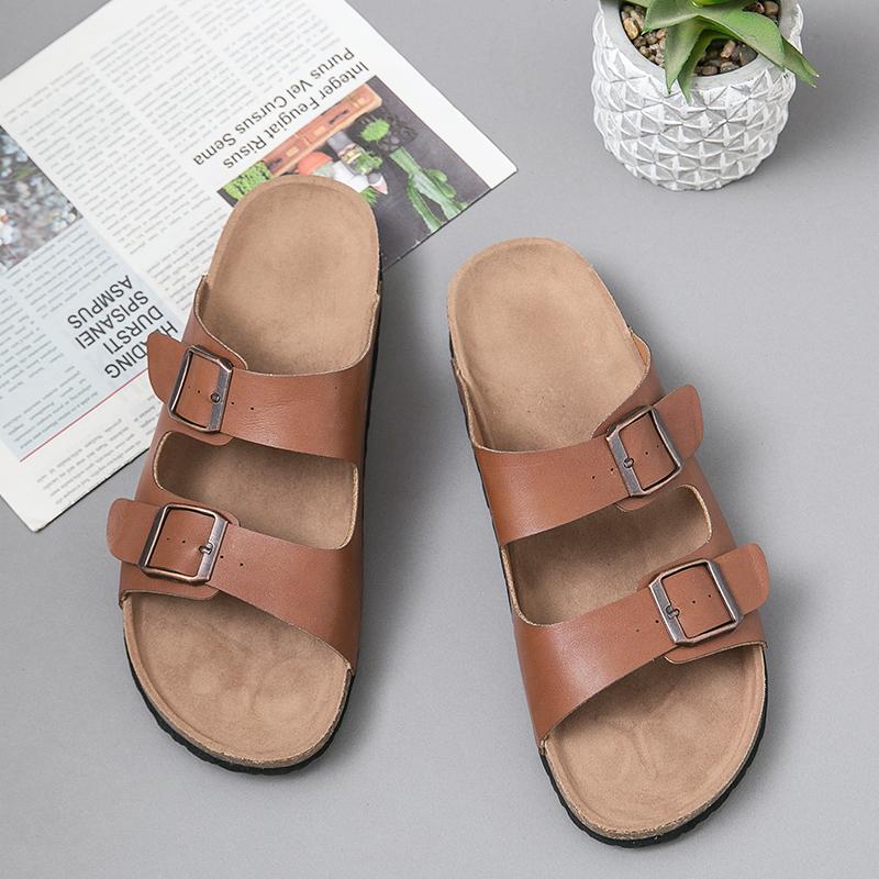 Modische Partner-Sandalen Outdoor Leicht und Bequem Strandschuhe Schlicht und Vielseitig Hochwertige Hausschuhe Größe 35-46 Herren Hausschuhe