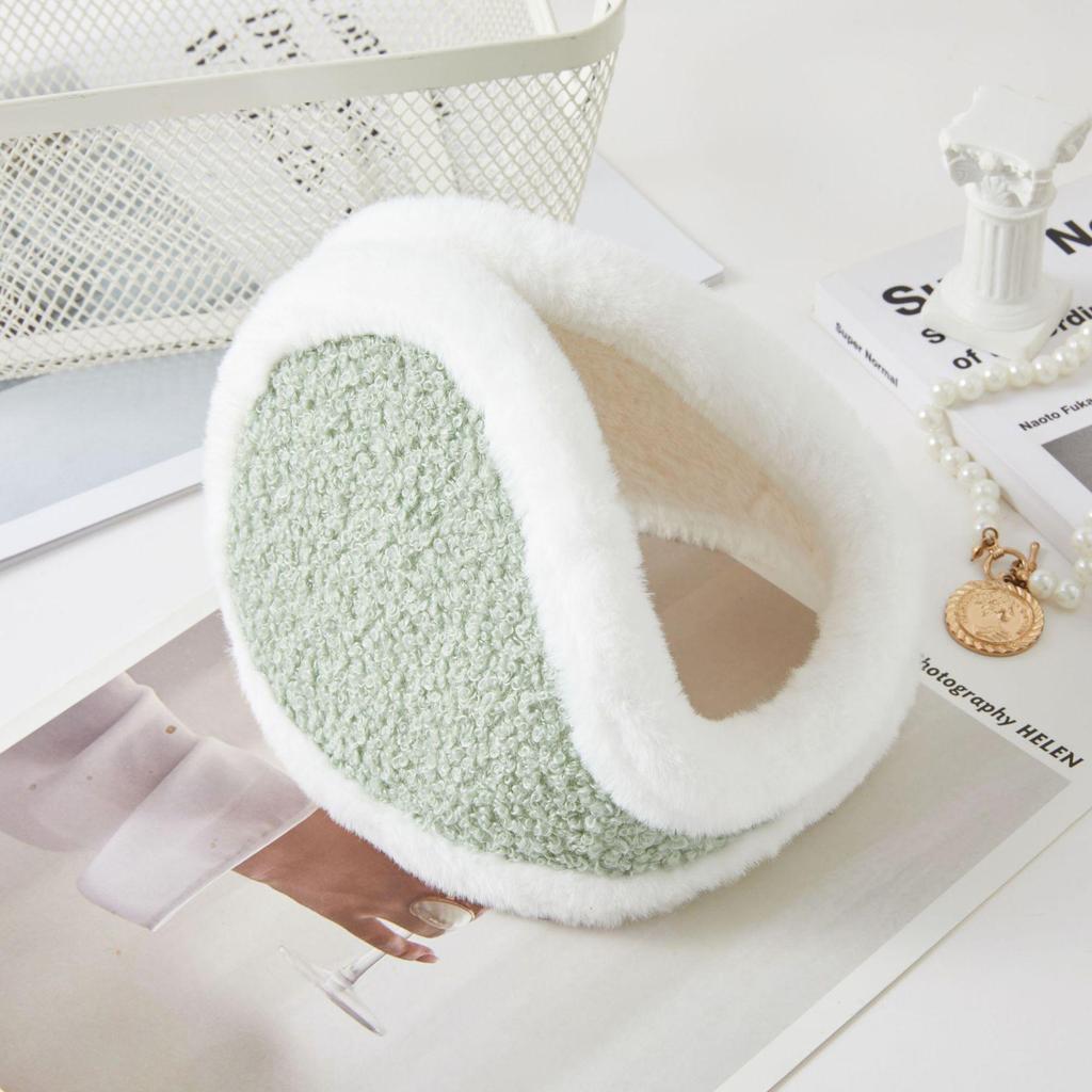 Women's Cute Winter Ear Muffs - Large, Thick, Velvet, Windproof Ear Covers for Cycling Warmth