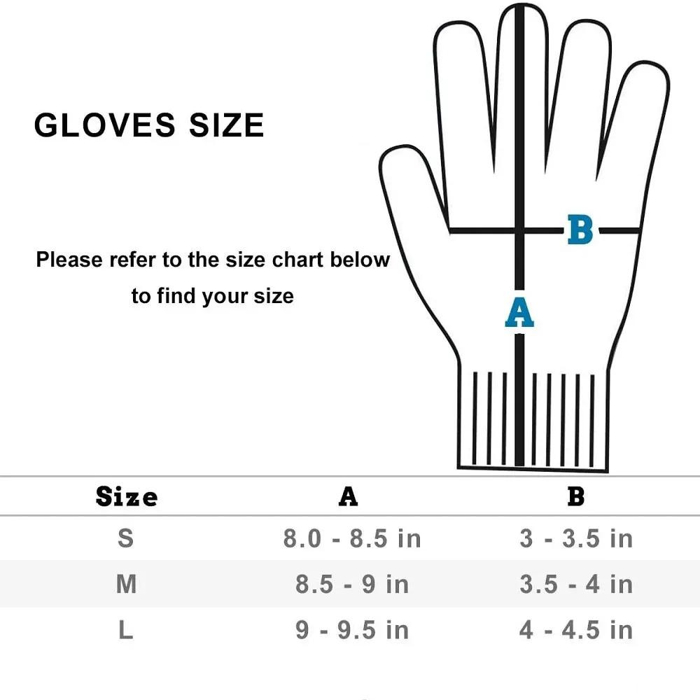 Grade 5 Cut Resistant Gloves HPPE Scratch Resistant Glass Cutting Safety Protection Gloves for Gardeners Kitchen Butcher Work